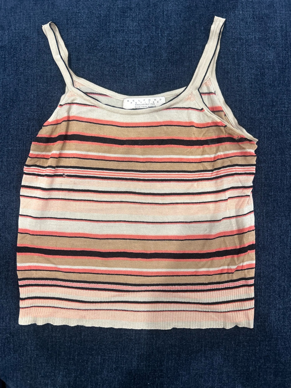 Belford Petites For Saks Silk Blend Tank Top